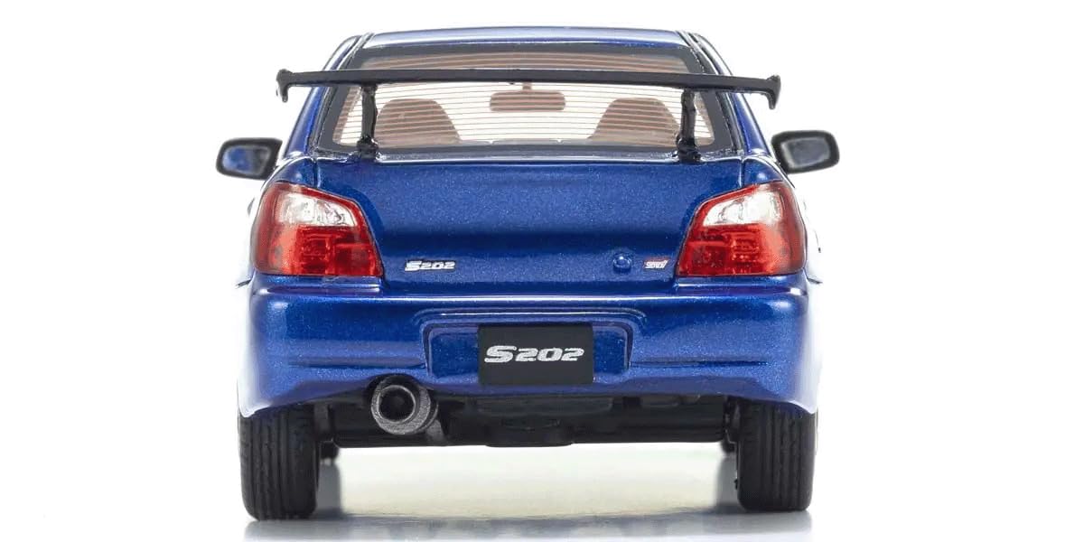 Kyosho Original 1/43 Subaru Impreza S202 KSR43118BL Blue Car Resin Model Car NEW_5