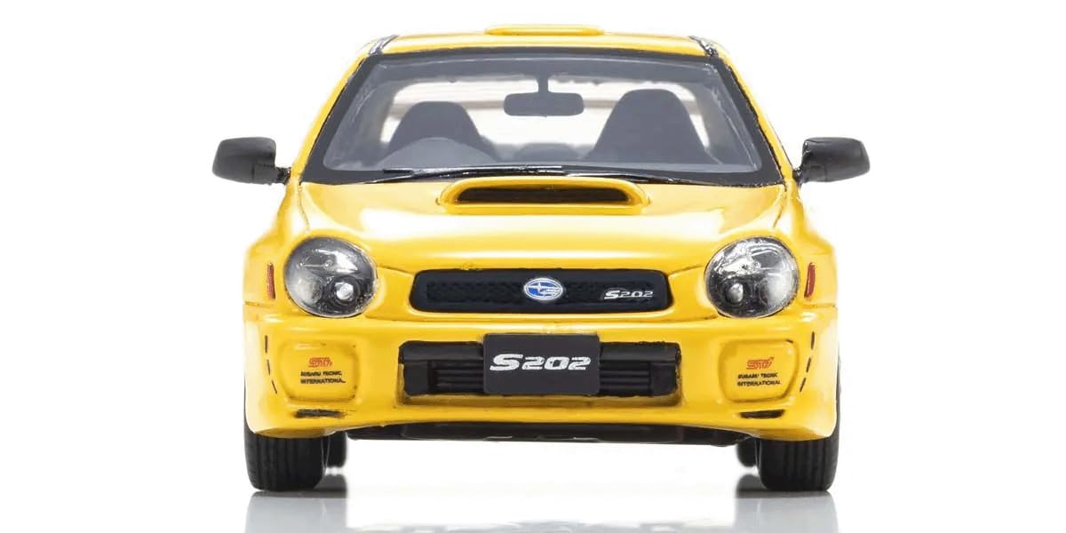 Kyosho Original 1/43 Subaru Impreza S202 KSR43118Y Car Yellow Resin Model Car_4