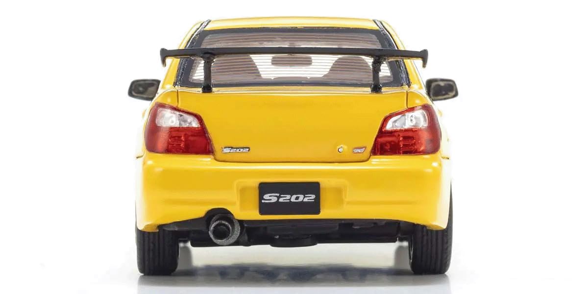 Kyosho Original 1/43 Subaru Impreza S202 KSR43118Y Car Yellow Resin Model Car_5