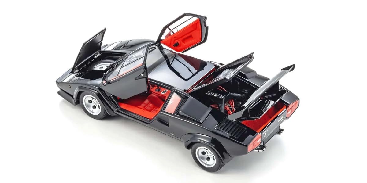 Kyosho Original 1/18 Lamborghini Countach LP5000 Quattrovalvole Black KS08320BK_4