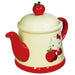 SANRIO Hello Kitty Teapot Apple Tableware 16x10x12.6cm 350ml Handwash Only NEW_2