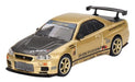 1/64 Nissan Skyline GT-R R34 Top Secret Bayside Gold Japan Exclusive MGT00676-R_1