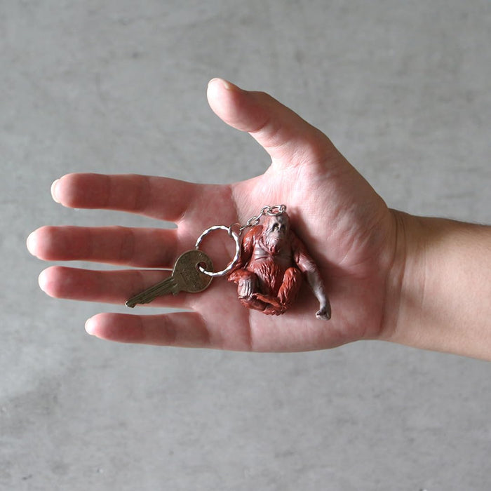 Detail Science And Nature Animal Keyring Orangutan W5.5xD4xH5cm PVC Metal NEW_2