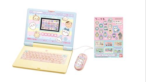 BANDAI chikawa learning computer with bonus sticker Battery Powered for Kids NEW_1