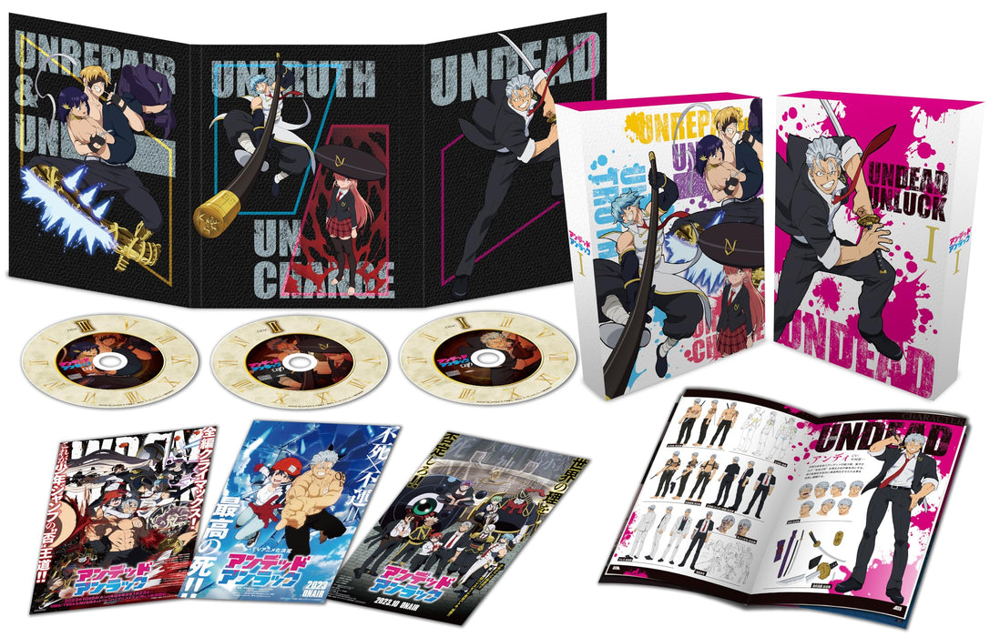 Undead Unluck Blu-ray BOX I Standard Edition VPXY-72060 3-discs with Bonus Video_3