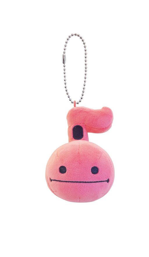 CUBE Otamatone mascot pink W72xH110xD70mm with Ballchain 1384 Polyester NEW_1