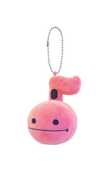 CUBE Otamatone mascot pink W72xH110xD70mm with Ballchain 1384 Polyester NEW_2