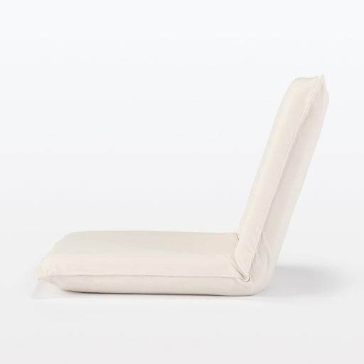 Muji Seat Chair Large Kinari W62.5xD68xH53cm 12911043 washed cotton canvas NEW_2