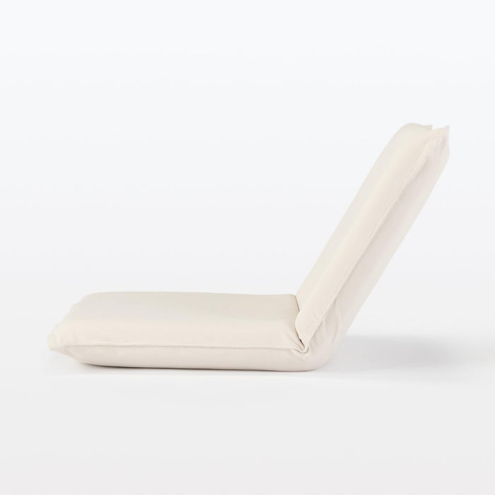 Muji Seat Chair Large Kinari W62.5xD68xH53cm 12911043 washed cotton canvas NEW_3