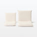 Muji Seat Chair Large Kinari W62.5xD68xH53cm 12911043 washed cotton canvas NEW_9