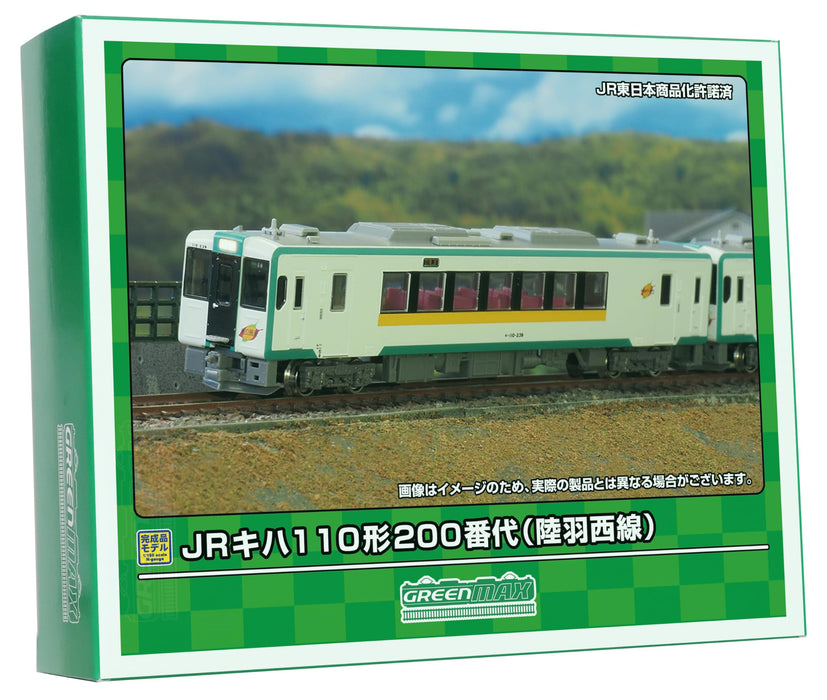 Green Max N Gauge JR Kiha 110 Type 200 Rikuu West Line Basic 2-Car Set 31865 NEW_1