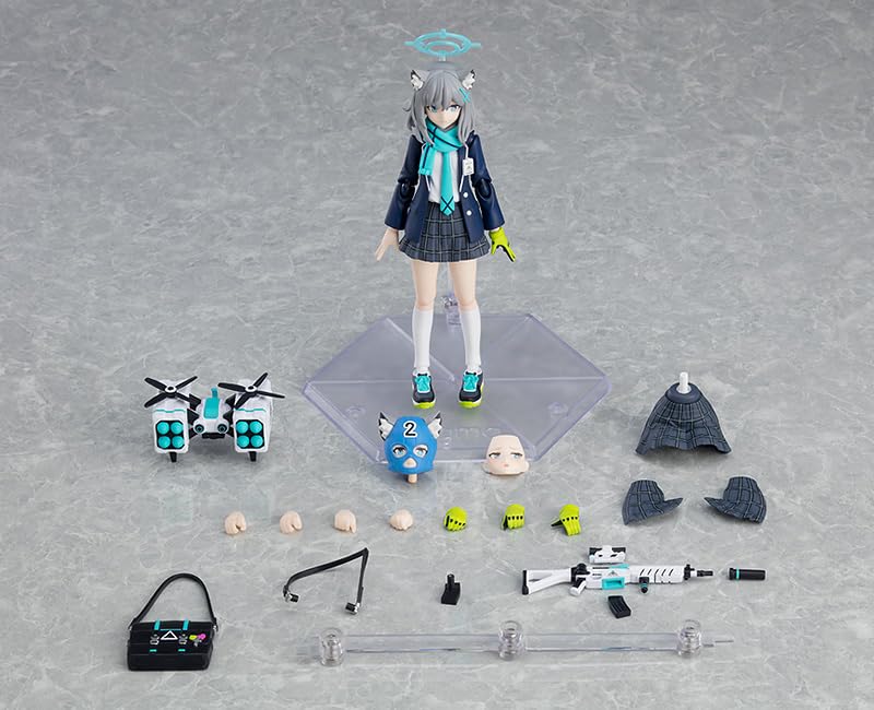 figma 567 Blue Archive Shiroko Sunaookami Painted plastic non-scale Figure NEW_8