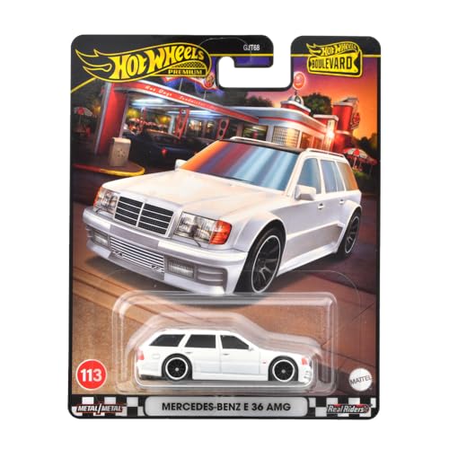 Mattel Hot Wheels Boulevard Mercedes-Benz E36 AMG Diecast Miniature Car HRT78_4