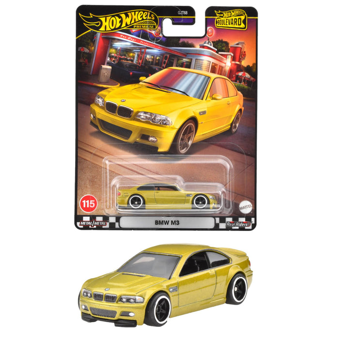 Mattel Hot Wheels Boulevard BMW M3 Diecast Miniature Model Car Yellos HRT80 NEW_1