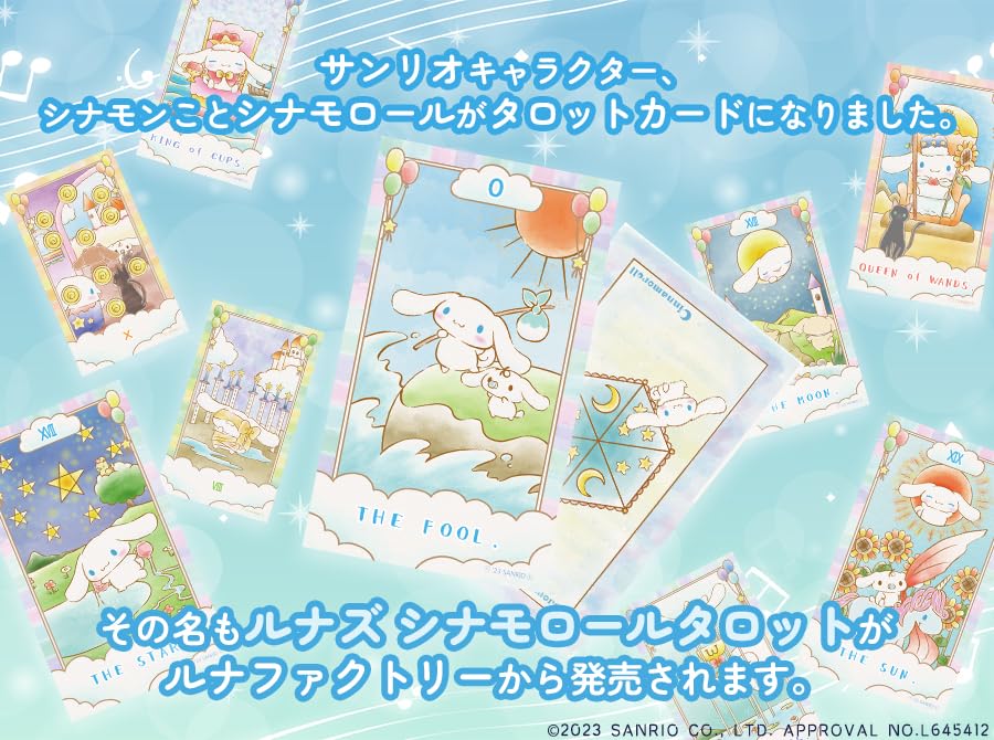 LUNA'S Cinnamoroll TAROT Rider version compliant Cute for beginners Sanrio NEW_5