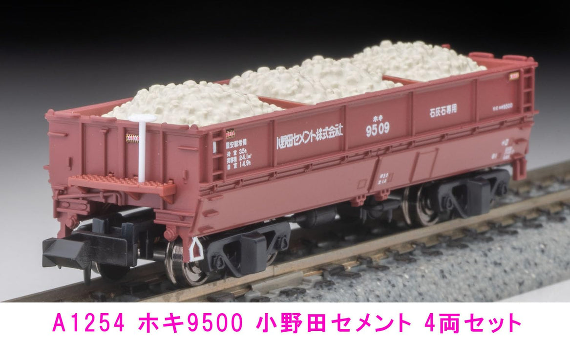 Micro Ace N Gauge Hoki9500 Onoda Cement 4Car Set A1254 Railway Model Freight Car_5