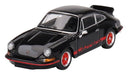 MINI GT 1/64 Porsche 911 Carrera RS 2.7 Black with Red Livery LHD MGT00688-L NEW_1