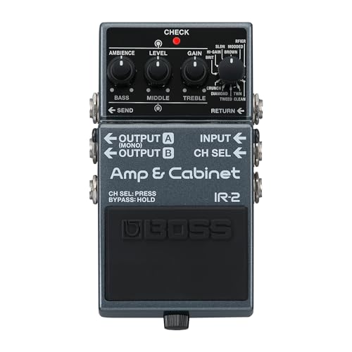BOSS IR-2 Amp & Cabinet Guitar Amp Simulator Cabinet Compact Pedal Black NEW_1