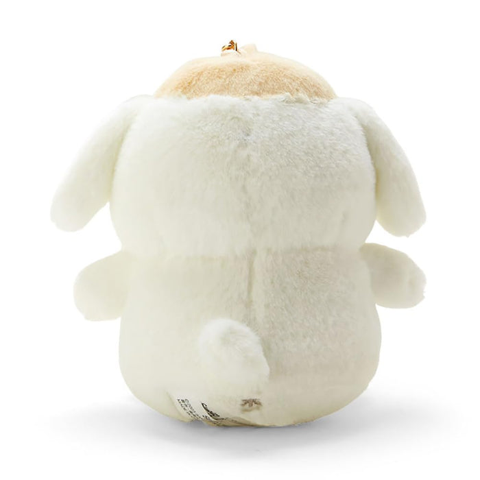 Sanrio Pompompurin Mascot Holder Keychain White Design 11x12x9cm 031585 NEW_3