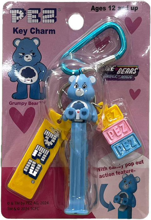 Iwaya 7435-4 Pez Key Charm Grumpy Bear Care Bears Unlock The Magic Character NEW_3