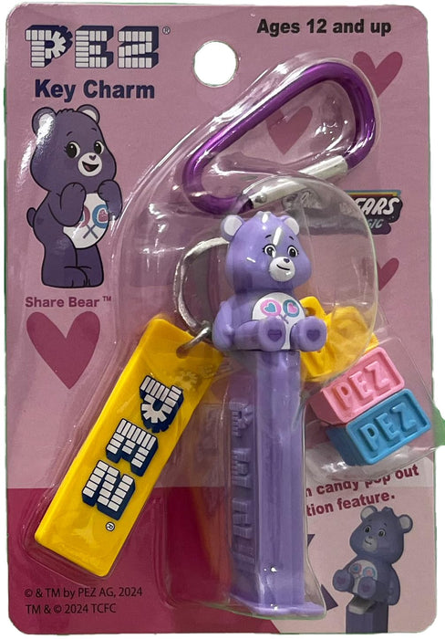 Iwaya 7435-5 PEZ Key Charm Share Bear Care Bears Unlock The Magic Character NEW_3