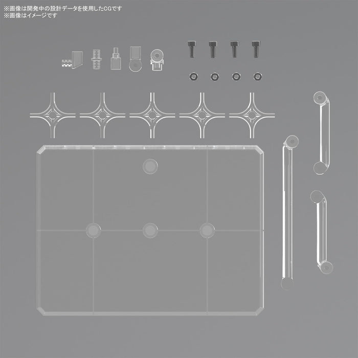 Bandai Spirits Action Base 8 Clear Color Display Stand For Plastic Model NEW_2