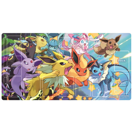 Pokemon Center Card Game Dash! Eevees Rubber Play Mat Polyester for 2 players_1