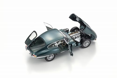 Kyosho Original 1/18 Jaguar E-Type KS08954DG Dark Green Car Diecast Toy NEW_2
