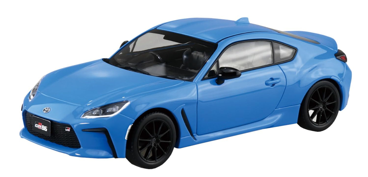 Aoshima 1/32 The Snap Kit Series Toyota GR86 Bright Blue Pre-Painted Kit 21-E_1