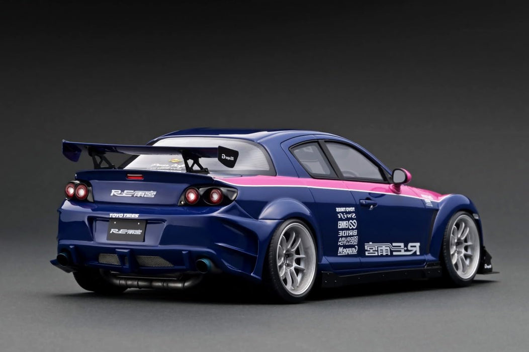 ignition model 1/18 MAZDA RX-8 (SE3P) RE Amemiya IG3181 Blue/Pink TK.Company NEW_2