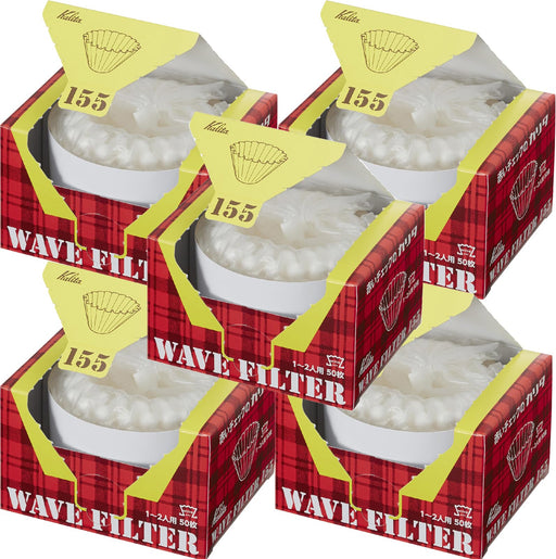 Kalita Wave Coffee Filters KWF-155 #22211 White For 1-2 People 50 Sheet x 5 NEW_1