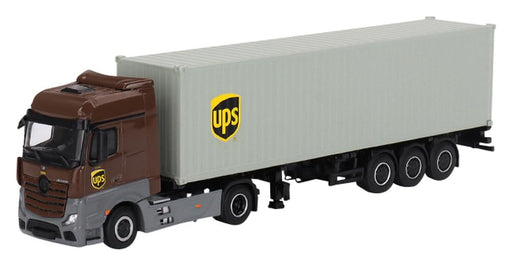 MINI GT 1/64 Mercedes-Benz Actros 40ft Container UPS Europe LHD MGT00705-L NEW_1