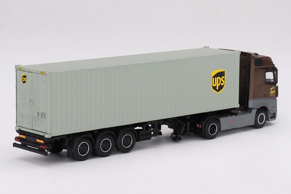 MINI GT 1/64 Mercedes-Benz Actros 40ft Container UPS Europe LHD MGT00705-L NEW_2