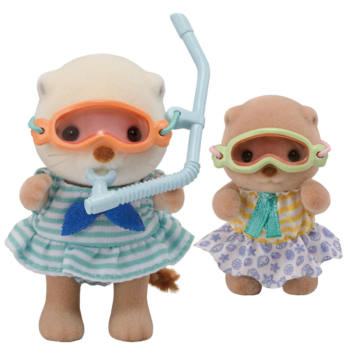 EPOCH Sylvanian Families Sea Otter Siblings Sea Play Set Doll & Furniture FS-57_4