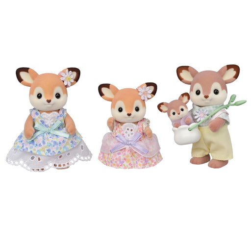 EPOCH Sylvanian Families Deer Family Doll FS-53 Set of 4 dolls Polyester, Nylon_1