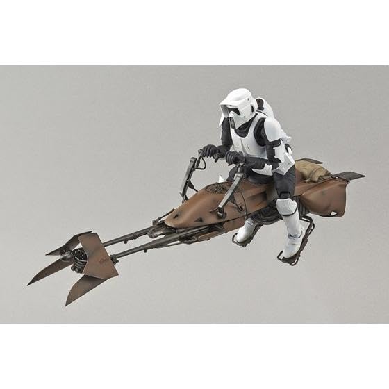 Star Wars Return of the Jedi Scout Trooper&Speeder Bike Model kit BANDAI NEW_3