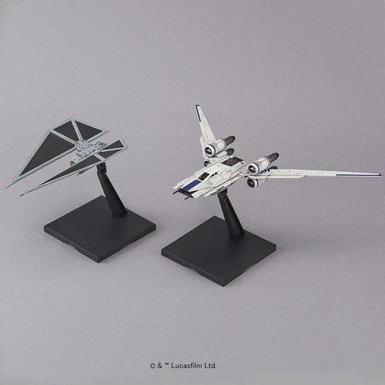 BANDAI SPIRITS 1/144 Star Wars U-WING FIGHTER & TIE STRIKER Plastic Model Kit_3