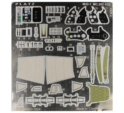 PLATZ 1/32 scale Photo-etched parts for Italy Macchi MC.202 Folgole M32-1 NEW_1
