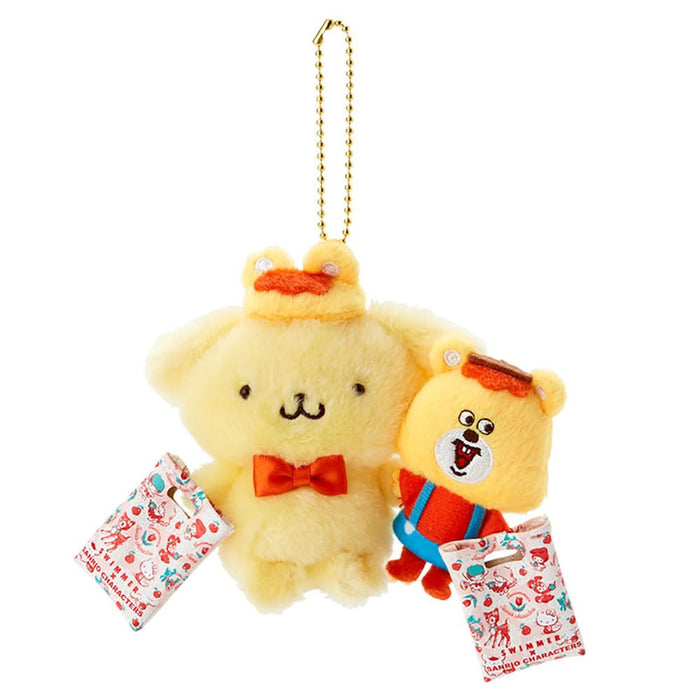 Sanrio Pompompurin Mascot Holder Keychain SWIMMER 10x11x5cm 475491 Polyester NEW_1