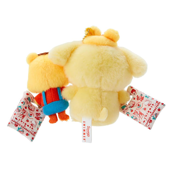 Sanrio Pompompurin Mascot Holder Keychain SWIMMER 10x11x5cm 475491 Polyester NEW_3