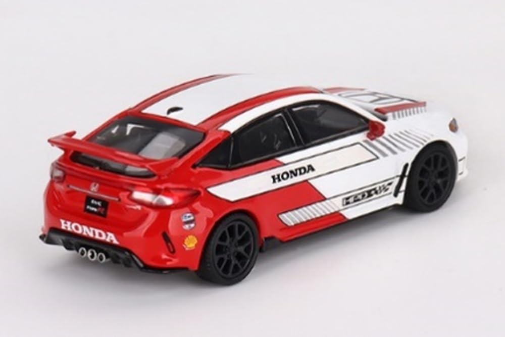 MINI GT 1/64 Honda Civic Type R 2023 #2 Pace Car White LHD DiecastToy MGT00721-L_2