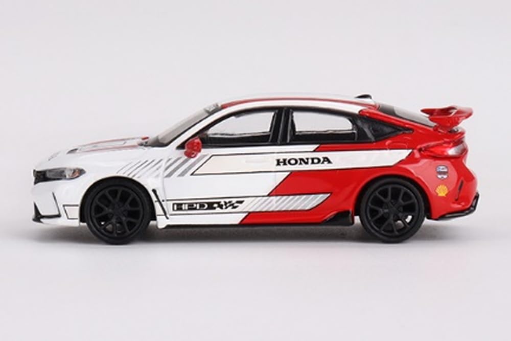 MINI GT 1/64 Honda Civic Type R 2023 #2 Pace Car White LHD DiecastToy MGT00721-L_3