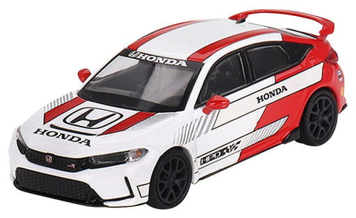 1/64 Honda Civic Type R 2023 #2 Pace Car White LHD Diecast Toy MGT00721-MJ NEW_1