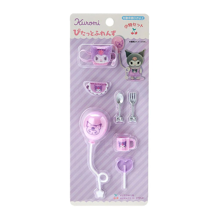 Sanrio KUROMI Pitatto Friends Mini Accessory Set 604607 PVC, ABS, Polyester NEW_1