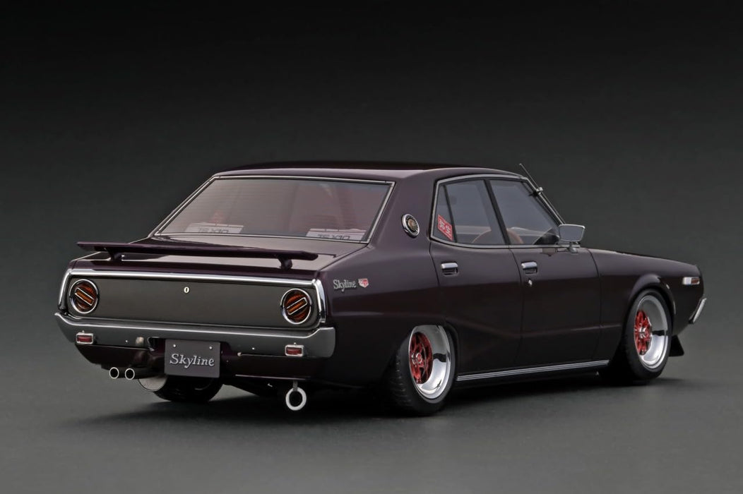 ignition model 1/18 scale Nissan Skyline 2000 GT-X (GC110) Purple IG3270 NEW_2