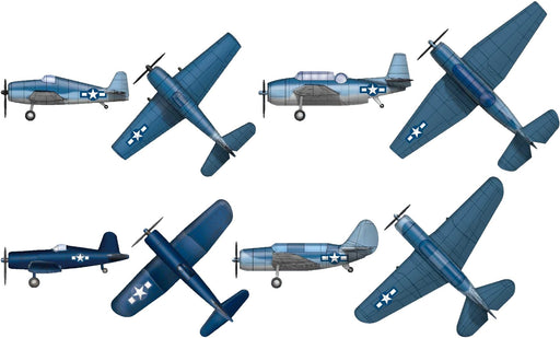 Pit-Road 1/700 Skywave Series WW2 US Carrier Aircraft Set 3 Model Kit S75 NEW_1