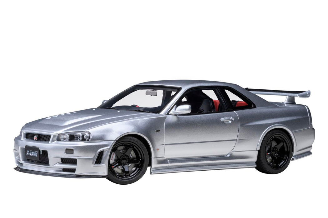 AUTOart 1/18 NISSAN SKYLINE NISMO R34 GT-R Z-tune Z-tune 77461 Silver Diecast_1