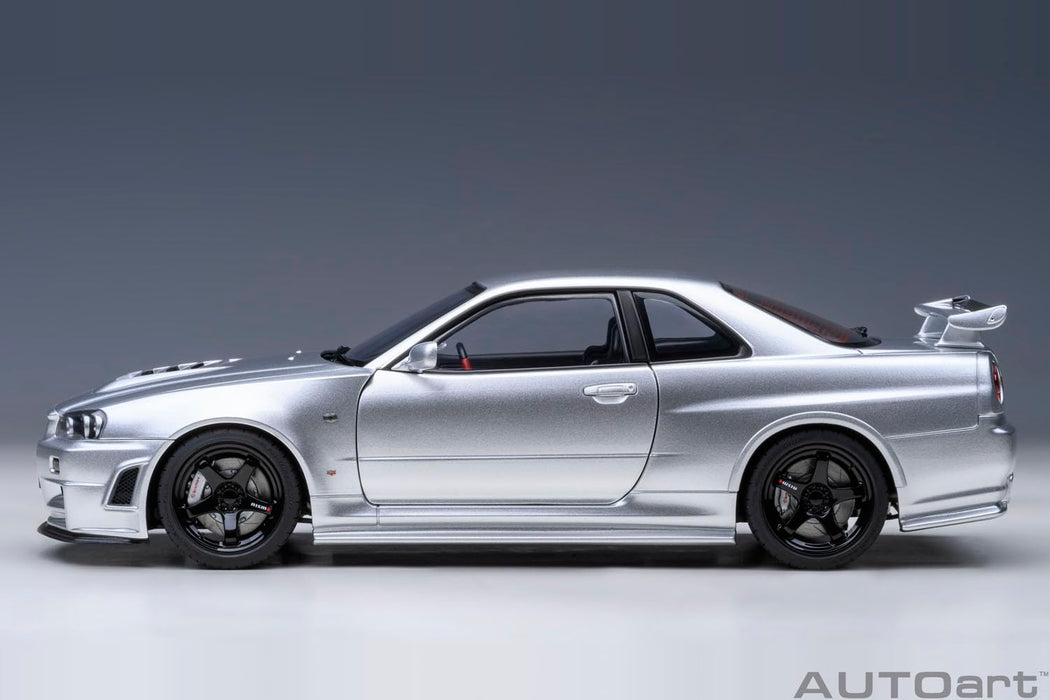 AUTOart 1/18 NISSAN SKYLINE NISMO R34 GT-R Z-tune Z-tune 77461 Silver Diecast_3