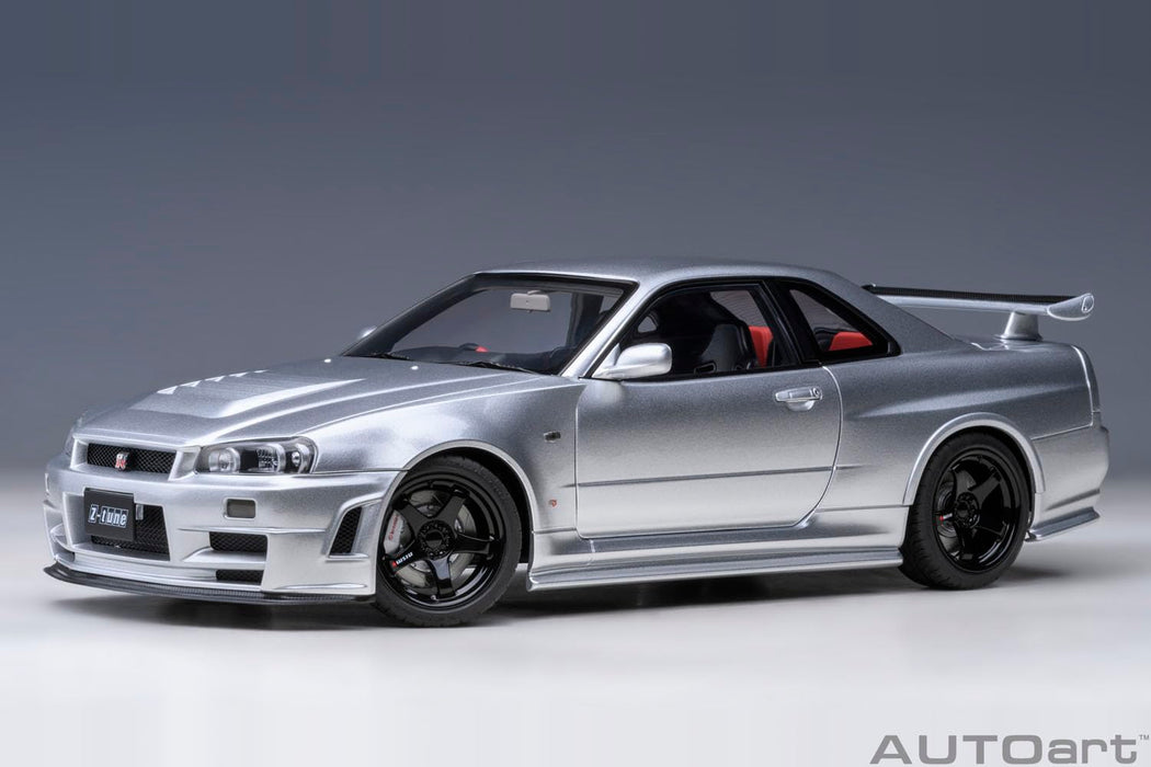 AUTOart 1/18 NISSAN SKYLINE NISMO R34 GT-R Z-tune Z-tune 77461 Silver Diecast_8