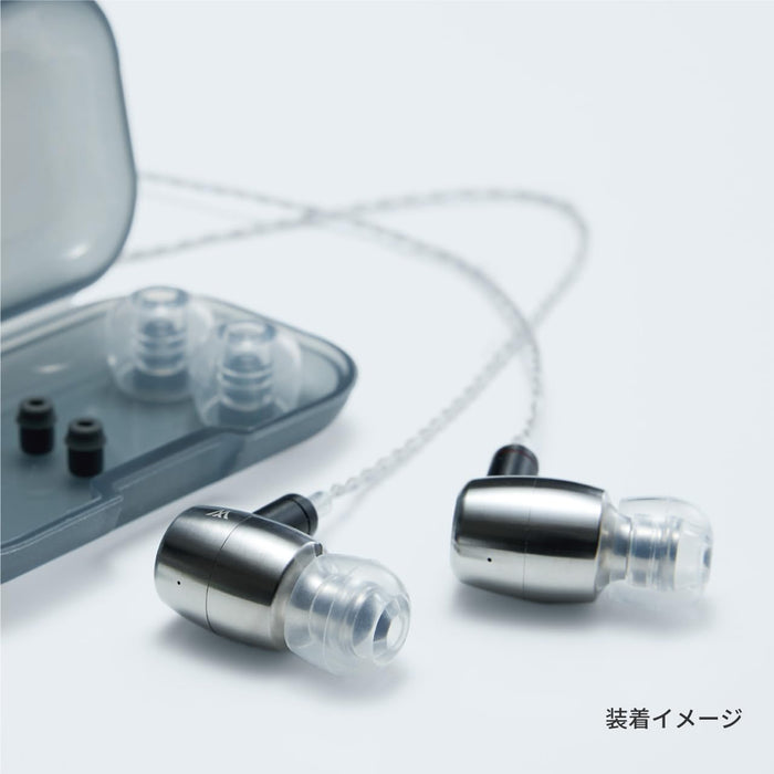 RADIUS Deep Mount Earpiece ZONE HP-DME Clear w/ Special case, Silicone Adapter_2